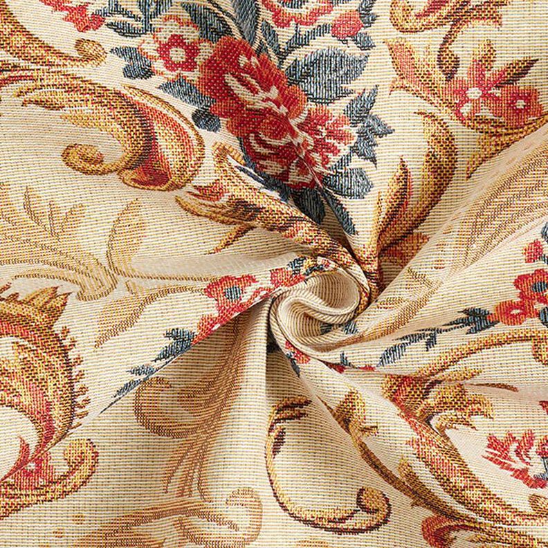Tkanin dekoracyjna Gobelin elegancja – jasnobeżowy,  image number 3