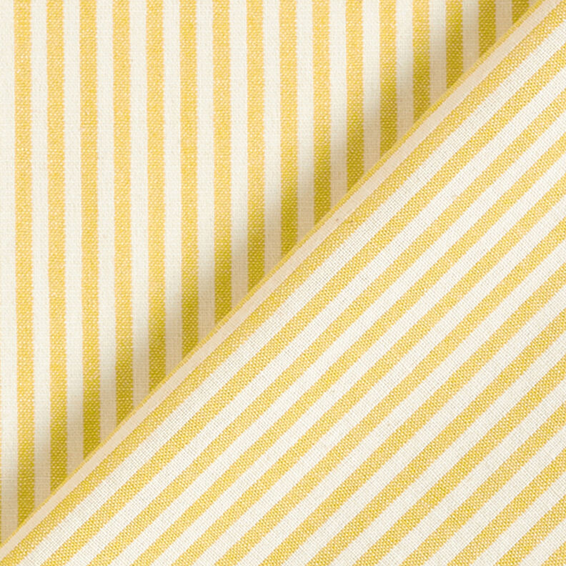 Mieszanka bawełny z wiskozą paski – żółty curry/mleczna biel,  image number 4