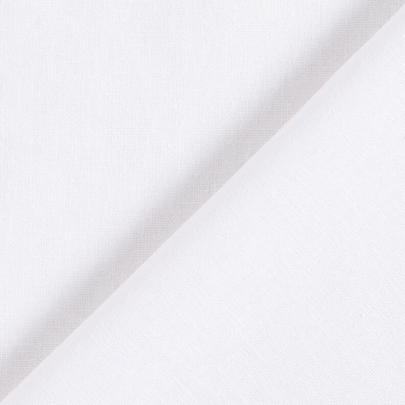 Mieszanka lnu i bawełny Jednokol – biel,  image number 3