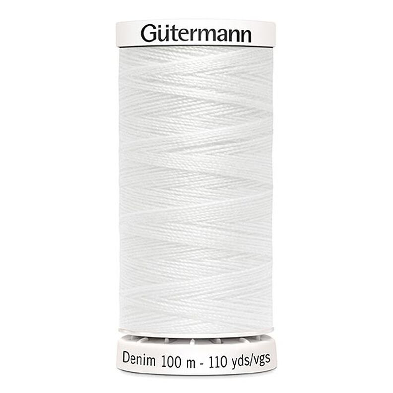 Nici do dżinsu [1016] | 100 m  | Gütermann – biel,  image number 1