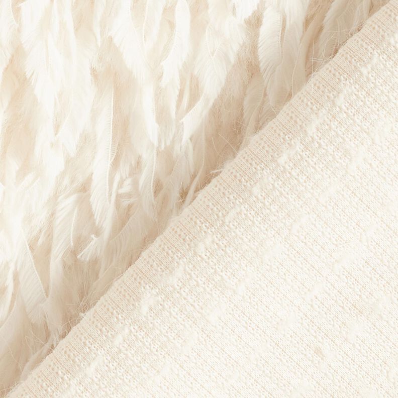 Sztuczne futerko pióra, jednokol | Katia Fabrics – biel, image number 5