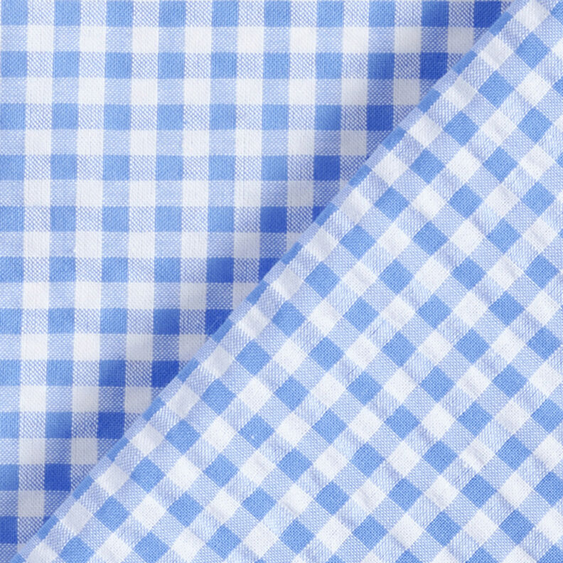 Kora Mieszanka z bawełną kratka Vichy – jasnoniebieski,  image number 4
