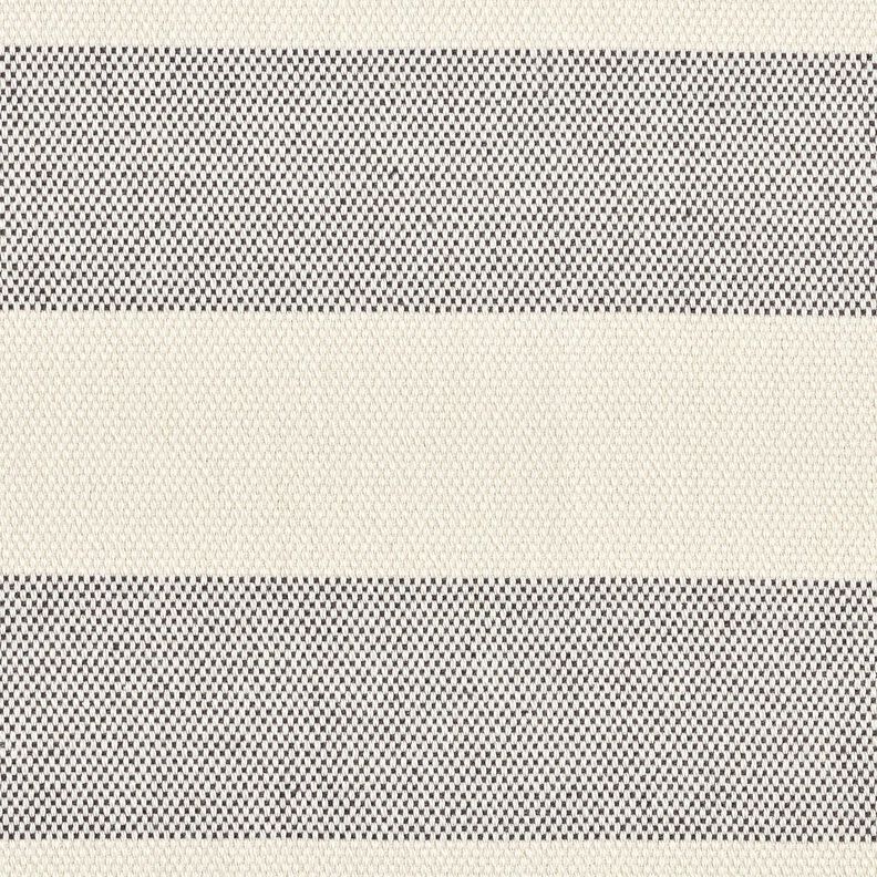 Tkanin dekoracyjna Panama szerokie paski &ndash; granit/jasnobeżowy,  image number 1