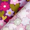 Dżersej bawełniany kolorowe kwiaty | Poppy Fabrics – winogronowy,  thumbnail number 4