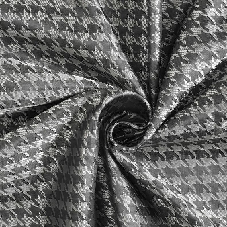 Tkanina podszewkowa Żakard pepitka – jasnoszary/ciemnoszary,  image number 3