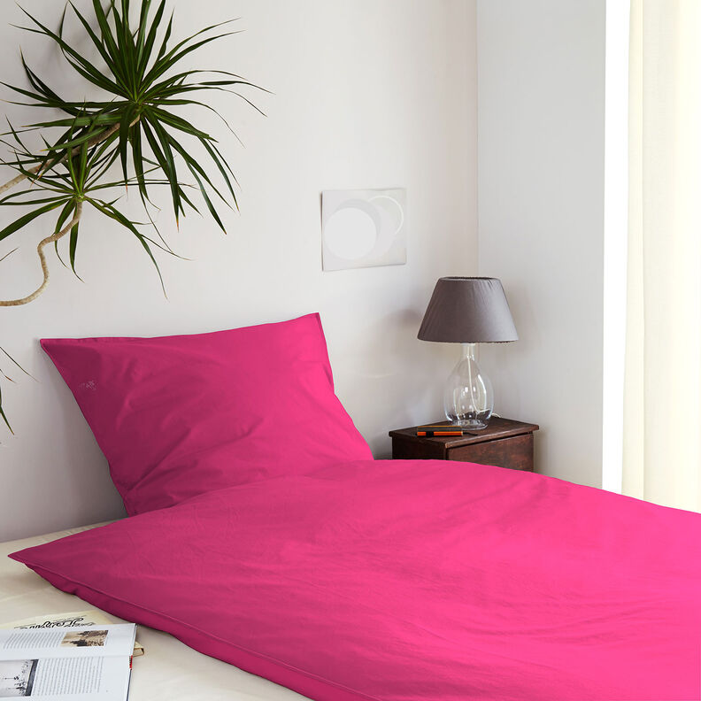 Tkanina bawełniana Kreton Jednokol – intensywny róż,  image number 6