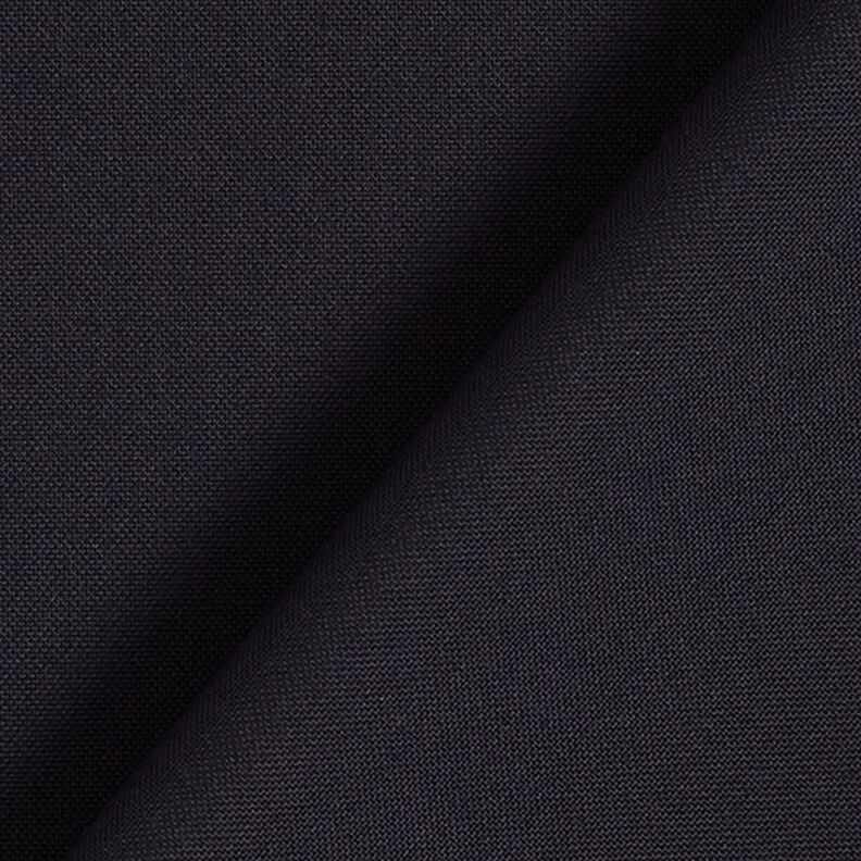 Mieszanka wełny twill jednokolorowa – czarnoniebieski,  image number 3