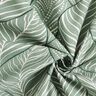 Tkanina dekoracyjna half panama, prosty wzór w liście – zieleń trzcinowa,  thumbnail number 5