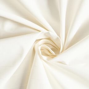 Tkanina koszulowa z mieszanki wiskozy w paski &ndash; biel, 