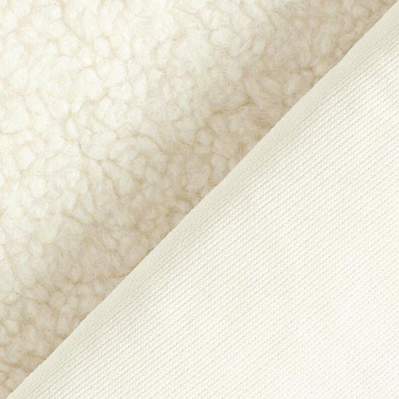 Tkanina tapicerska typu misiek – mleczna biel,  image number 3