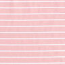 Wiskoza strecz z błyszczącymi paskami – róż/biel,  thumbnail number 1