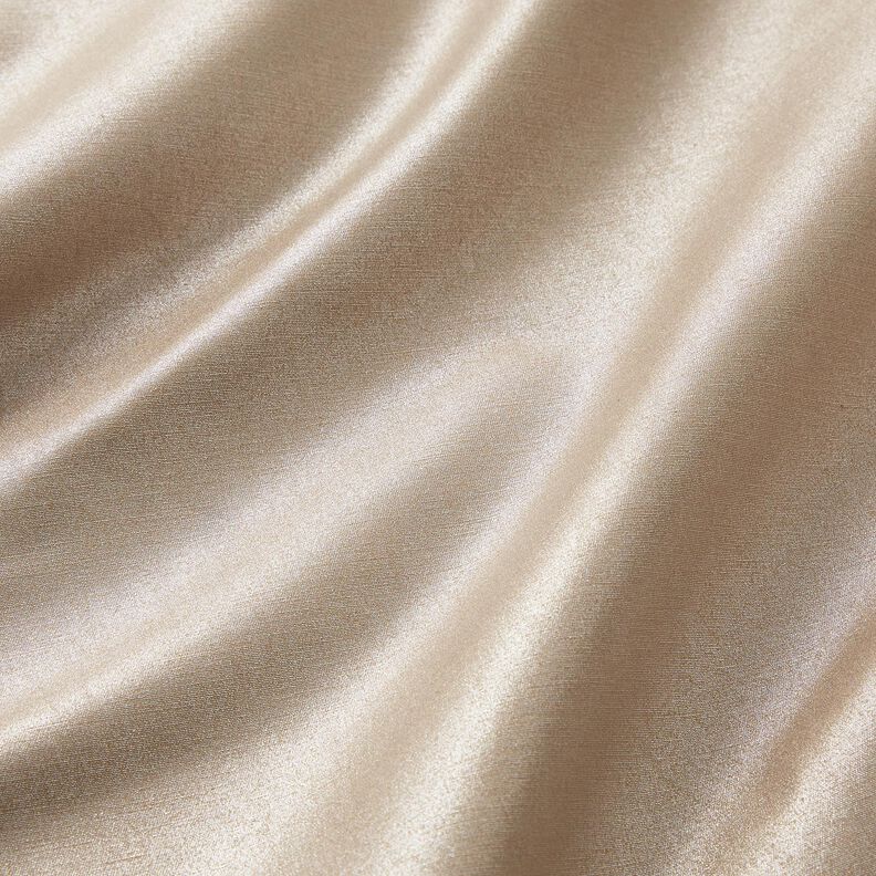 Połyskująca tkanina spodniowa strecz – złoty metaliczny/beż,  image number 2
