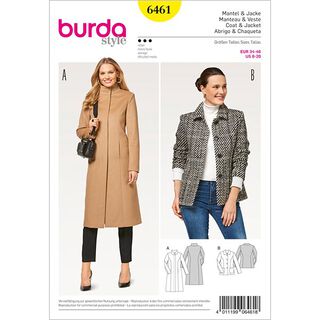 Płaszcz | Kurtka, Burda 6461 | 34 - 46, 