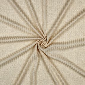 Dzianina prążkowana Lurex – mleczna biel/złoty metaliczny, 