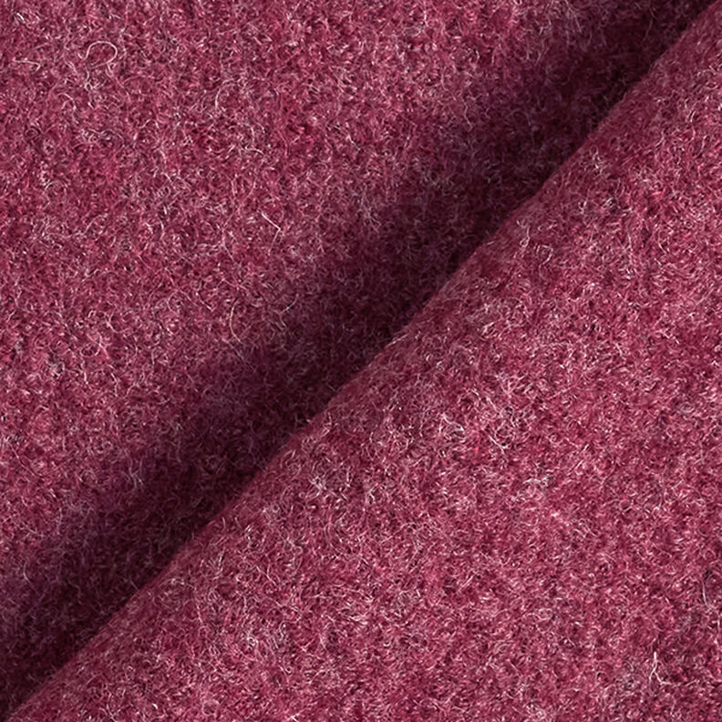Wełniany loden spilśniany Melanż – bordo,  image number 3