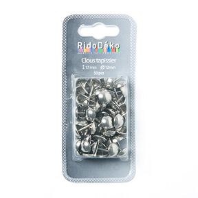 Gwoździe tapicerskie [ 17 mm | 50 Stk.] - srebrny, 