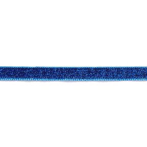 Taśma aksamitna Metaliczny [10 mm] – błękit królewski, 