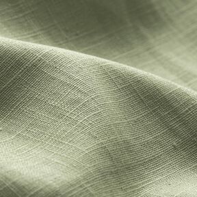 Tkanina lniana mieszanka ramii, średnia – zieleń trzcinowa, 