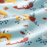 Dżersej bawełniany milutkie koty – błękitny,  thumbnail number 2