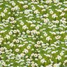 Tkanin dekoracyjna Half panama stokrotkowa łąka – trawiasta zieleń/biel,  thumbnail number 1