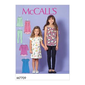Top dziewczęcy | Sukienka | Legginsy, McCalls 7709 | 128 - 152, 