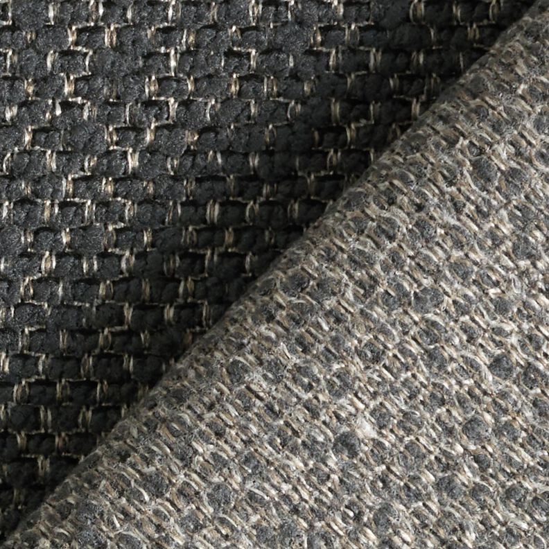 Tkanina outdoor efekt bouclé – antracyt,  image number 4