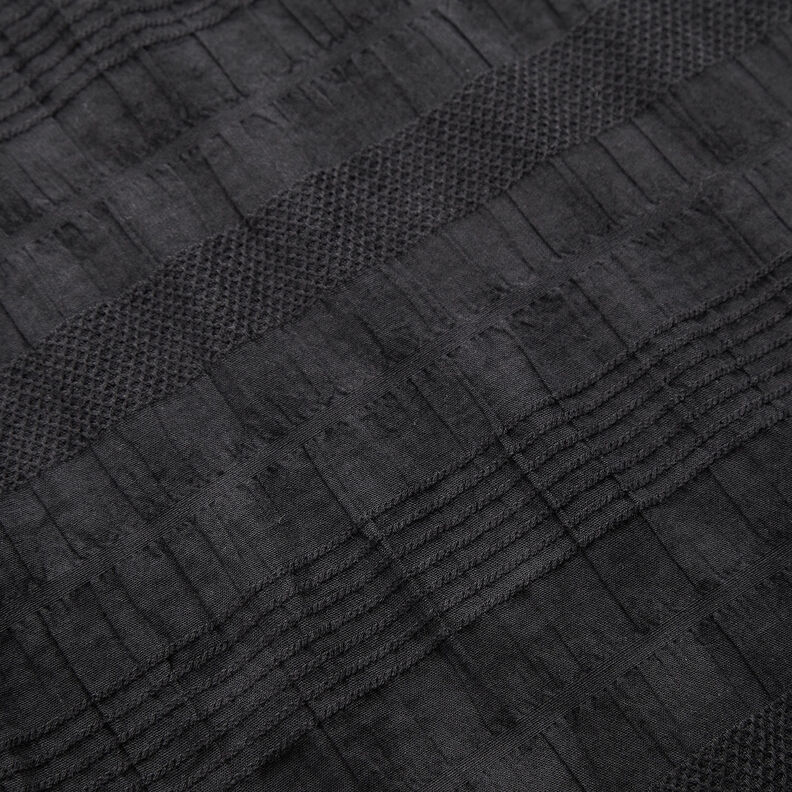 Tkanina bawełniana ze szczypankami – czerń,  image number 2