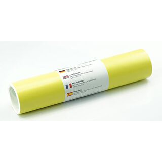 Samoprzylepna folia winylowa mat [21cm x 3m] – jasna żółć, 
