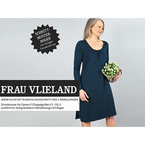 KOBIETA VLIELAND dżersejowa sukienka z okrągłym dekoltem | Studio Przycięcie na wymiar | XS-L, 