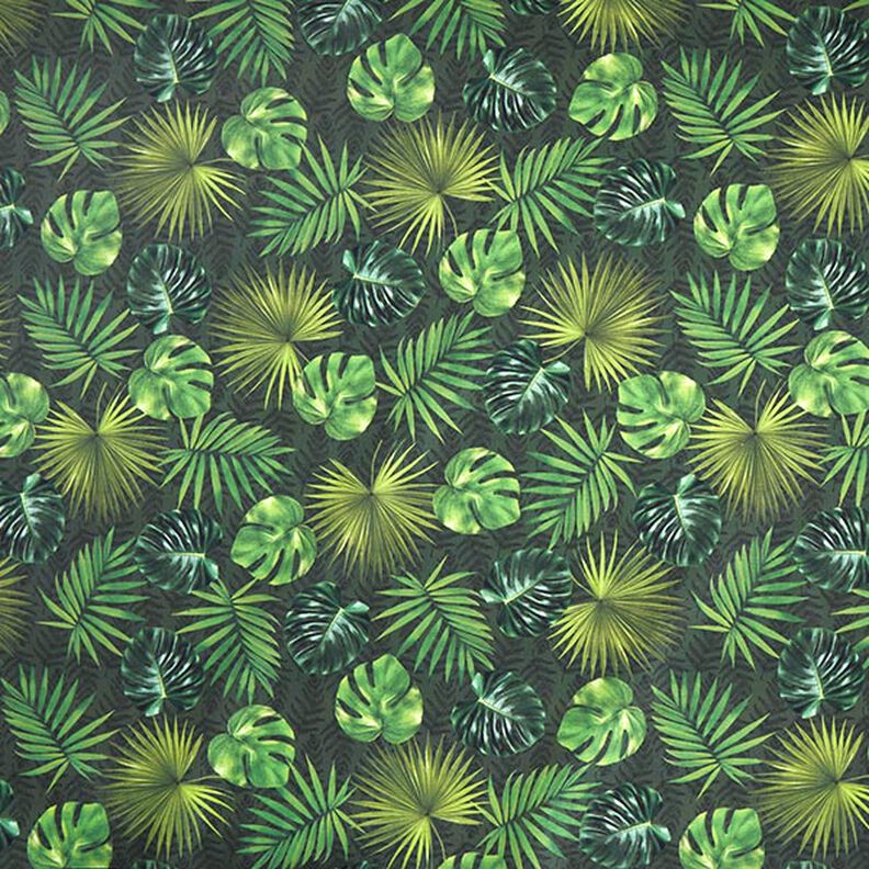 Tkanina outdoor Płótno – liście palmy – oliwka,  image number 1