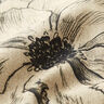 Tkanin dekoracyjna Half panama rysowane kwiaty – zawilec/czerń,  thumbnail number 2