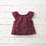 Sztruks cienki brokatowe motyle – bordo,  thumbnail number 5