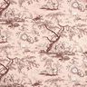 Tkanin dekoracyjna Płótno antyczny 280 cm – jasny róż/brąz,  thumbnail number 1