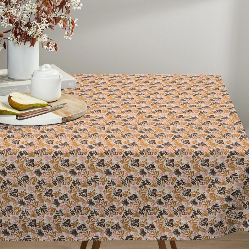 Tkanina bawełniana Kreton liście palmy – zawilec,  image number 8