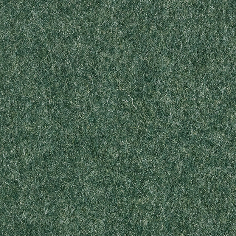 Wełniany loden spilśniany Melanż – ciemna zieleń,  image number 5
