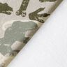 Dzianina dresowa drapana zakamuflowane dinozaury Melanż – jasny kreci/zieleń trzcinowa,  thumbnail number 4