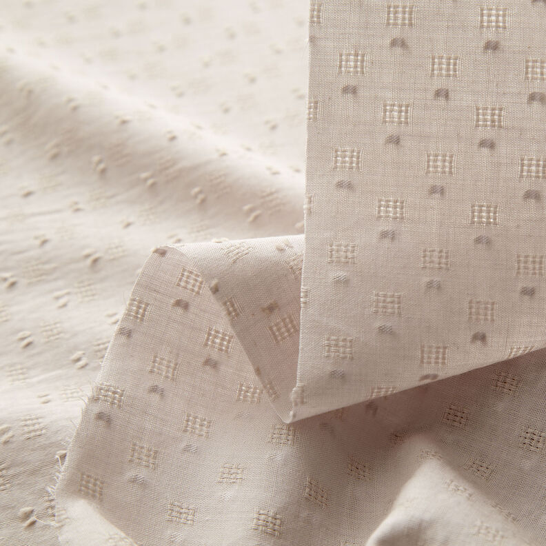 Ażurowa tkanina bawełniana dobby – zawilec,  image number 3
