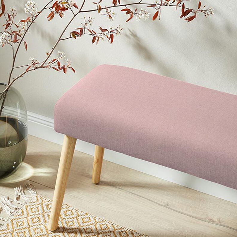 Tkanina dekoracyjna półpanama chambray, z recyklingu – różowy,  image number 6