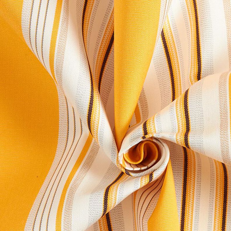 Tkanina na markizy melanżowe paski – żółć/jasnoszary,  image number 4