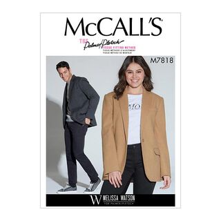 Kurtka damsko-męska - Melissa Watson, McCalls 7818 | 34 - 44, 