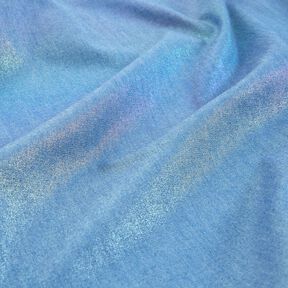 Chambray Tęczowy blask Nadruk foliowy | Poppy Fabrics – dżins/mix kolorów, 