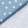 Popelina z bawełny organicznej rozproszone serca – jasnoniebieski jeans,  thumbnail number 4