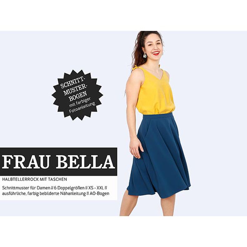 FRAU BELLA – spódnica z półkola z kieszeniami, Studio Schnittreif | XS - XXL,  image number 1