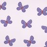 Dzianina dresowa drapana duże motyle | Poppy Fabrics – pastelowy beż/niebieska lilia,  thumbnail number 1
