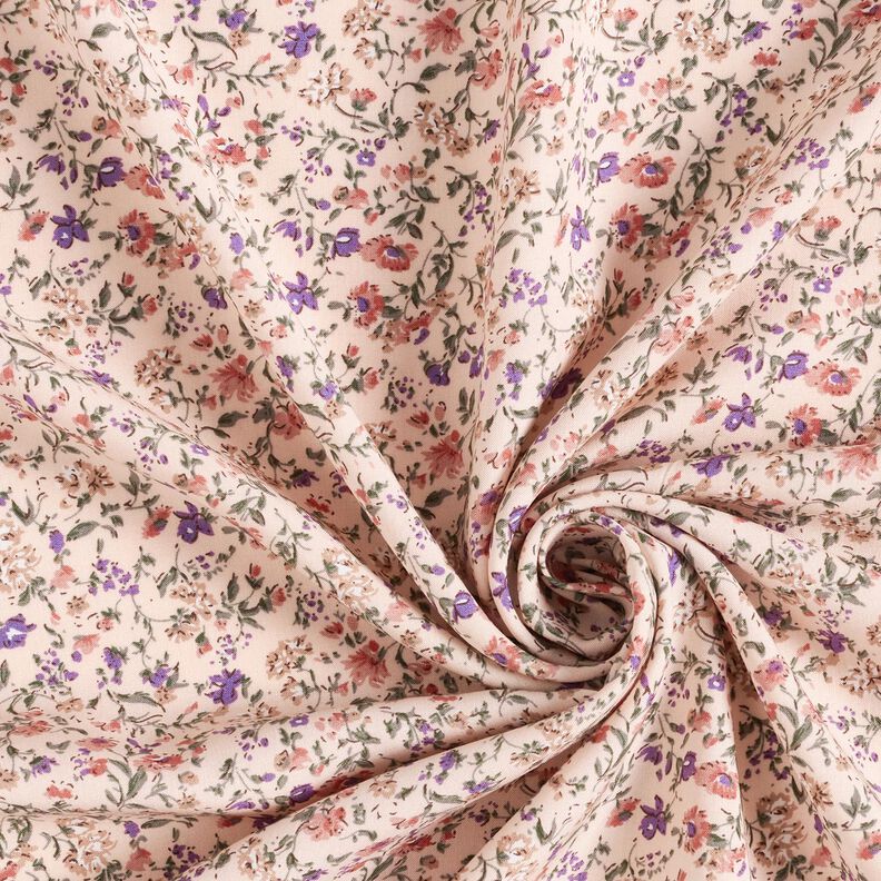 Tkanina wiskozowa millefleurs – różowy,  image number 3