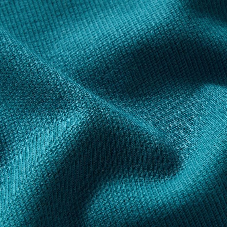 2x2 Dzianina ściągaczowa Jednokol – petrol,  image number 2