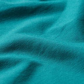 Dżersej bawełniany średniej ciężkości, jednokol. – petrol, 