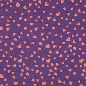 Dzianina dresowa pętelkowa serca | Poppy Fabrics – lilia/stary róż,  Dzianina dresowa pętelkowa serca | Poppy Fabrics – lilia/stary róż,