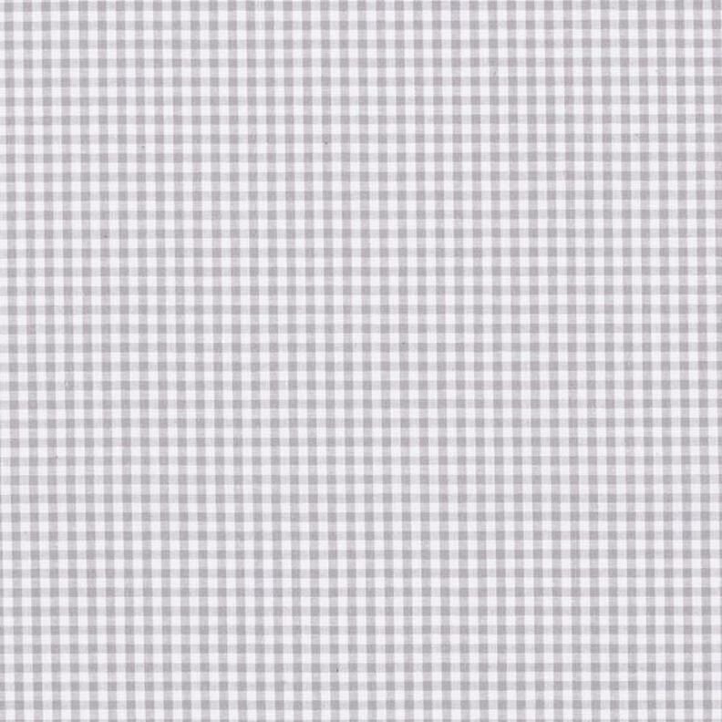 Popelina bawełniana Drobna kratka Vichy, z barwionej przędzy – szary/biel,  image number 1