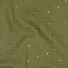 Muślin / Tkanina double crinkle prostokąt Nadruk foliowy | Poppy Fabrics – pinia/złoty metaliczny,  thumbnail number 2